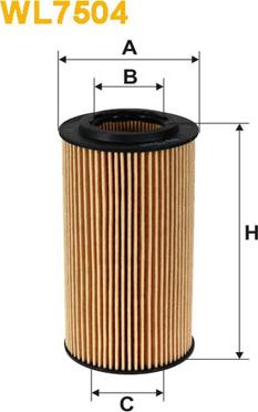 WIX Filters WL7504 - Масляный фильтр parts5.com