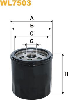 WIX Filters WL7503 - Масляный фильтр parts5.com