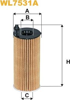 WIX Filters WL7531A - Масляный фильтр parts5.com