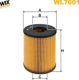 WIX Filters WL7601 - Масляный фильтр parts5.com