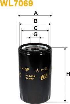 WIX Filters WL7069 - Oil Filter parts5.com