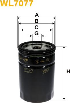 WIX Filters WL7077 - Filtro de aceite parts5.com