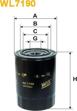 WIX Filters WL7199 - Масляный фильтр parts5.com