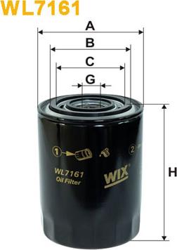 WIX Filters WL7161 - Масляный фильтр parts5.com