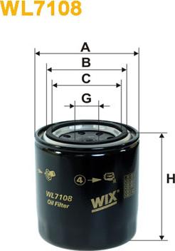 WIX Filters WL7108 - Масляный фильтр parts5.com