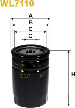 WIX Filters WL7110 - Oil Filter parts5.com