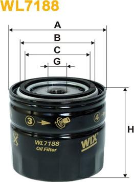 WIX Filters WL7188 - Масляный фильтр parts5.com