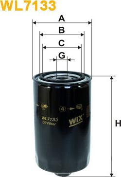 WIX Filters WL7133 - Масляный фильтр parts5.com