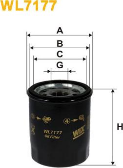 WIX Filters WL7177 - Filtro de aceite parts5.com