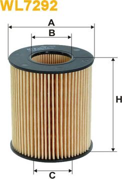 WIX Filters WL7292 - Масляный фильтр parts5.com