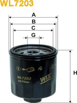 WIX Filters WL7203 - Масляный фильтр parts5.com