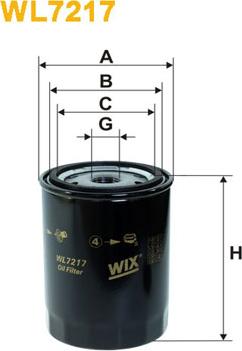 WIX Filters WL7217 - Масляный фильтр parts5.com