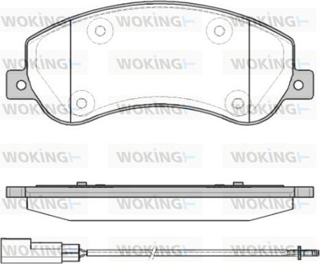 FMSI-VERBAND 9593D1555 - Тормозные колодки, дисковые, комплект parts5.com