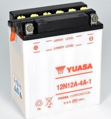 Yuasa 12N12A-4A-1 - Стартерная аккумуляторная батарея, АКБ parts5.com