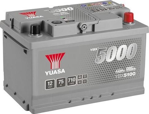 Yuasa YBX5100 - Стартерная аккумуляторная батарея, АКБ parts5.com