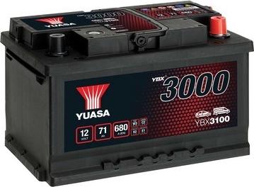 Yuasa YBX3100 - Стартерная аккумуляторная батарея, АКБ parts5.com