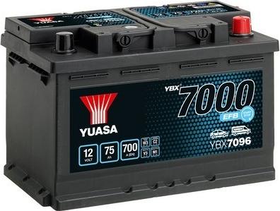 Yuasa YBX7096 - Стартерная аккумуляторная батарея, АКБ parts5.com