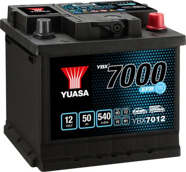 Yuasa YBX7012 - Стартерная аккумуляторная батарея, АКБ parts5.com