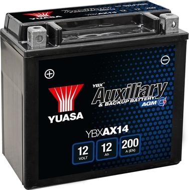 Yuasa YBXAX14 - Batería de arranque parts5.com