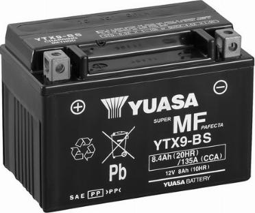 Yuasa YTX9-BS(CP) - Стартерная аккумуляторная батарея, АКБ parts5.com