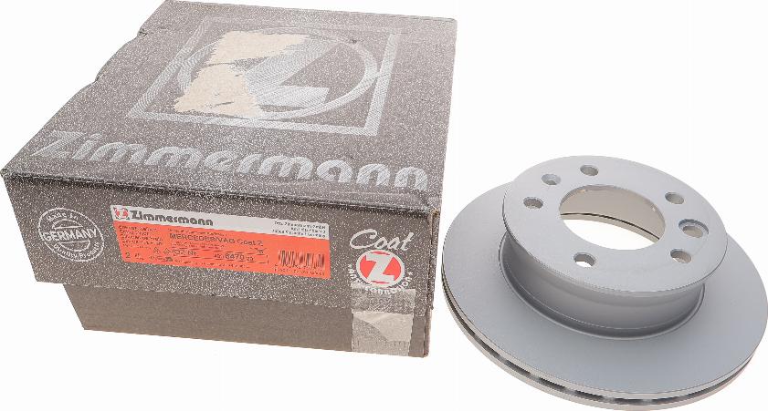 Zimmermann 400.6470.20 - Тормозной диск parts5.com