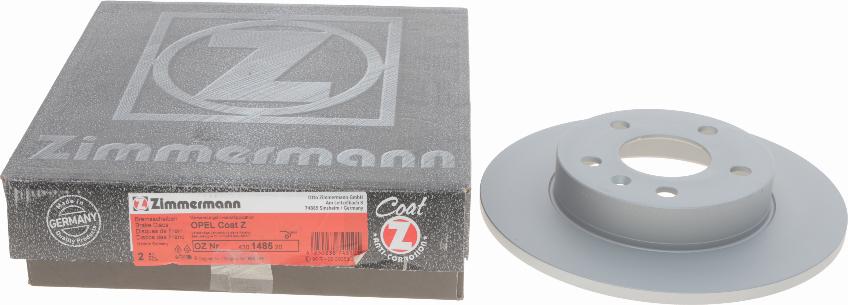 Zimmermann 430.1485.20 - Тормозной диск parts5.com