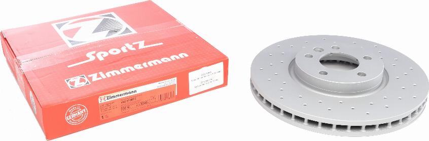 Zimmermann 600.3249.52 - Тормозной диск parts5.com