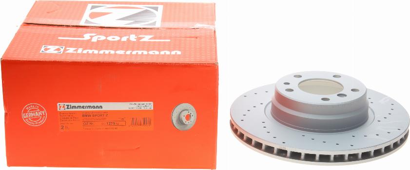 Zimmermann 150.1279.52 - Тормозной диск parts5.com