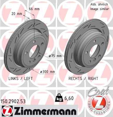 Zimmermann 150.2902.53 - Тормозной диск parts5.com