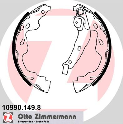 Zimmermann 10990.149.8 - Комплект тормозных колодок, барабанные parts5.com