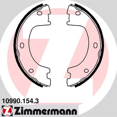 Zimmermann 10990.154.3 - Комплект тормозов, ручник, парковка parts5.com