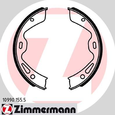 Zimmermann 10990.155.5 - Комплект тормозов, ручник, парковка parts5.com