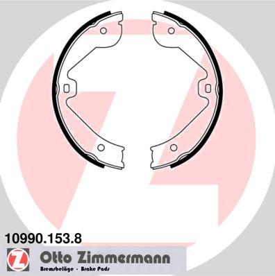 Zimmermann 10990.153.8 - Комплект тормозов, ручник, парковка parts5.com