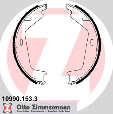 Zimmermann 10990.153.3 - Комплект тормозов, ручник, парковка parts5.com