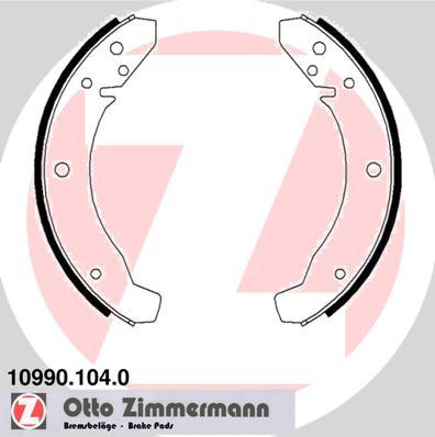 Zimmermann 10990.104.0 - Комплект тормозных колодок, барабанные parts5.com