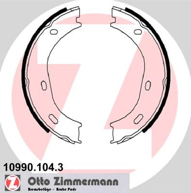 Zimmermann 10990.104.3 - Комплект тормозов, ручник, парковка parts5.com