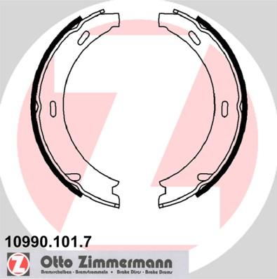 Zimmermann 10990.101.7 - Комплект тормозов, ручник, парковка parts5.com