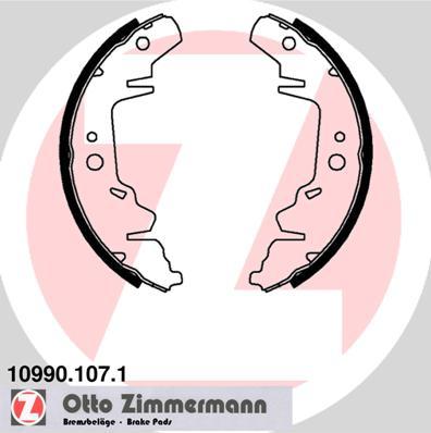 Zimmermann 10990.107.1 - Комплект тормозных колодок, барабанные parts5.com