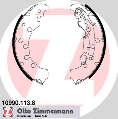 Zimmermann 10990.113.8 - Комплект тормозных колодок, барабанные parts5.com