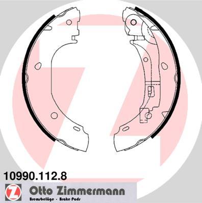 Zimmermann 10990.112.8 - Комплект тормозных колодок, барабанные parts5.com