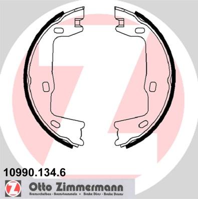 Zimmermann 10990.134.6 - Комплект тормозов, ручник, парковка parts5.com