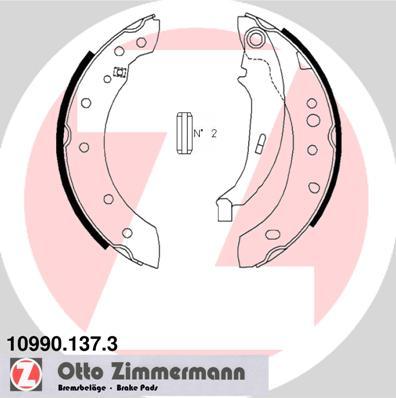 Zimmermann 10990.137.3 - Комплект тормозов, ручник, парковка parts5.com