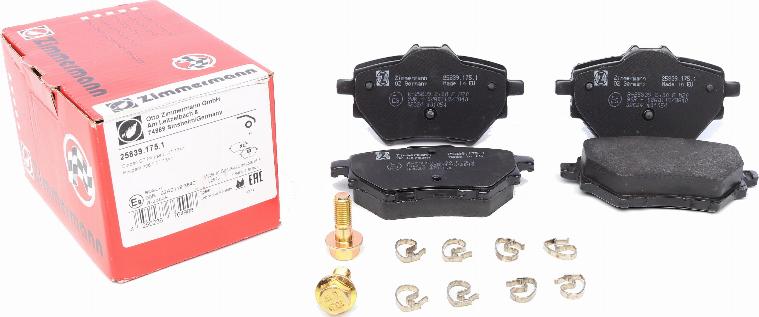 Zimmermann 25839.175.1 - Тормозные колодки, дисковые, комплект parts5.com