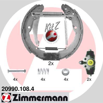 Zimmermann 20990.108.4 - Комплект тормозных колодок, барабанные parts5.com