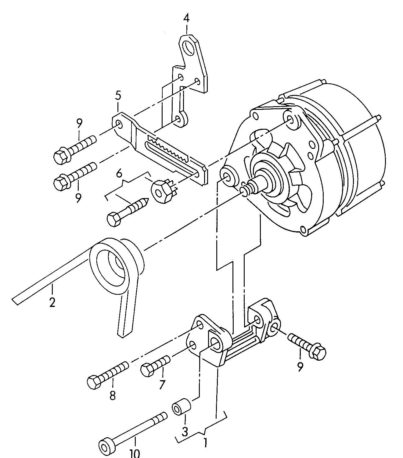 AUDI 050 903 137 C - Correa trapecial poli V parts5.com