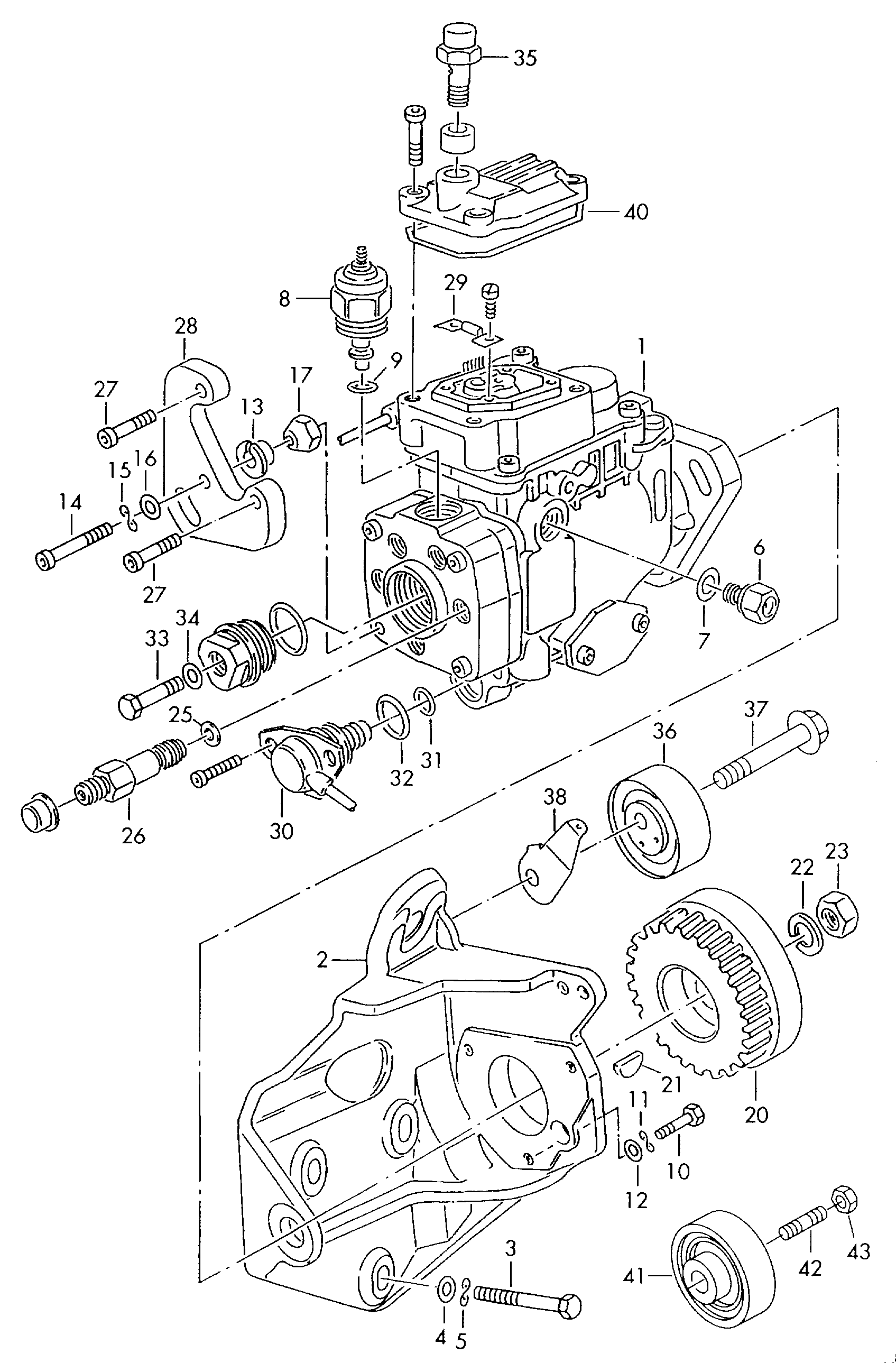 AUDI 046 130 195 D - Deflection / Guide Pulley, timing belt parts5.com