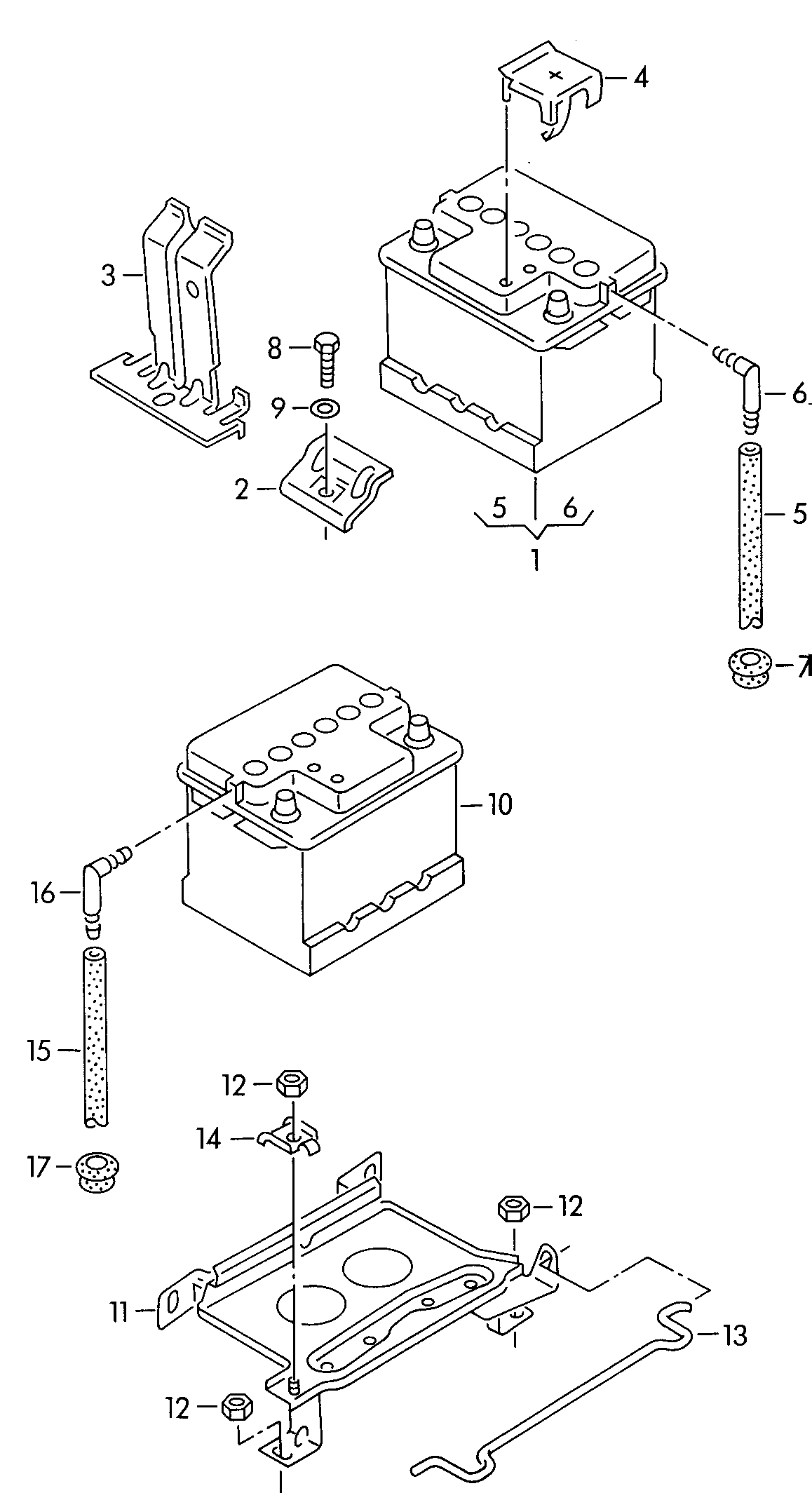 VAG 8A0915105E - Starter Battery parts5.com