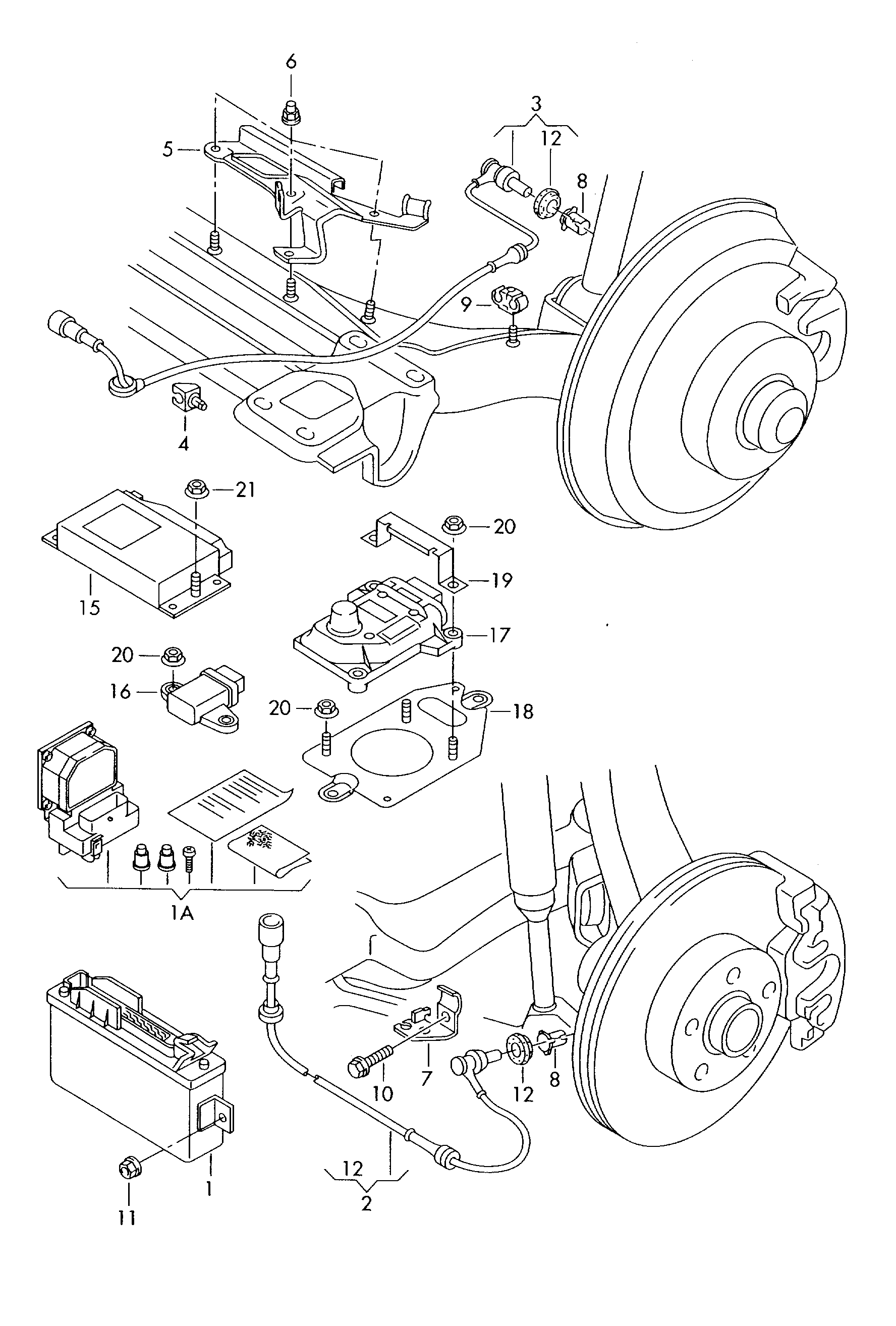 VW 1J0 973 702 - Ремонтный комплект кабеля, центральное электрооборудование parts5.com