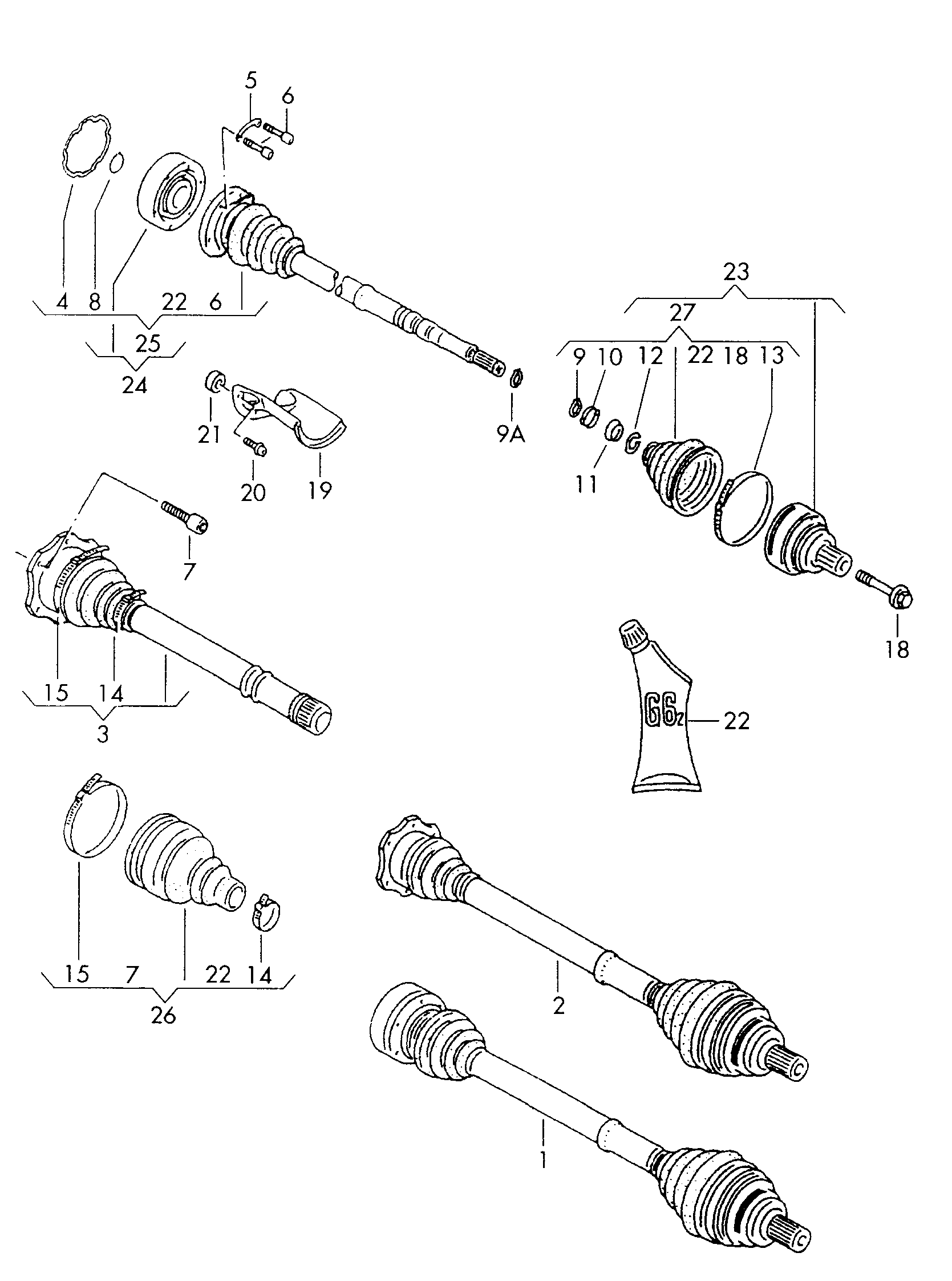 AUDI 3B0 498 201 - Пыльник, приводной вал parts5.com