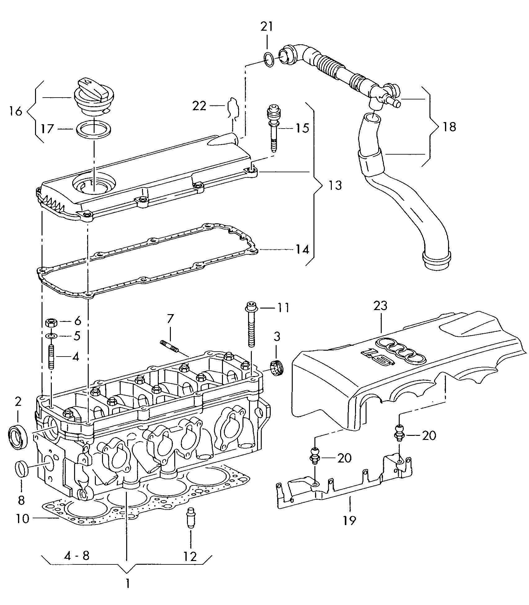 AUDI 06B 103 383 H - Прокладка, головка цилиндра parts5.com